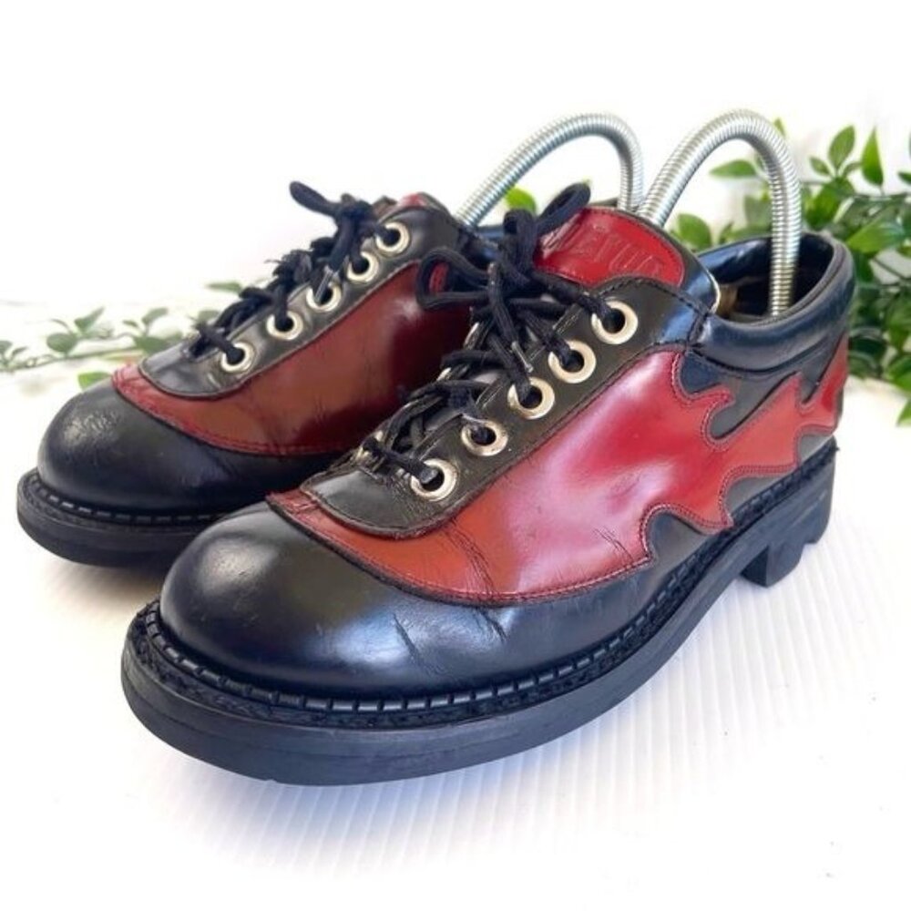 JOHN FLUEVOG 7TH HEAVEN FLAME FLAMING DERBY LACE-UP - Picture 10 of 10